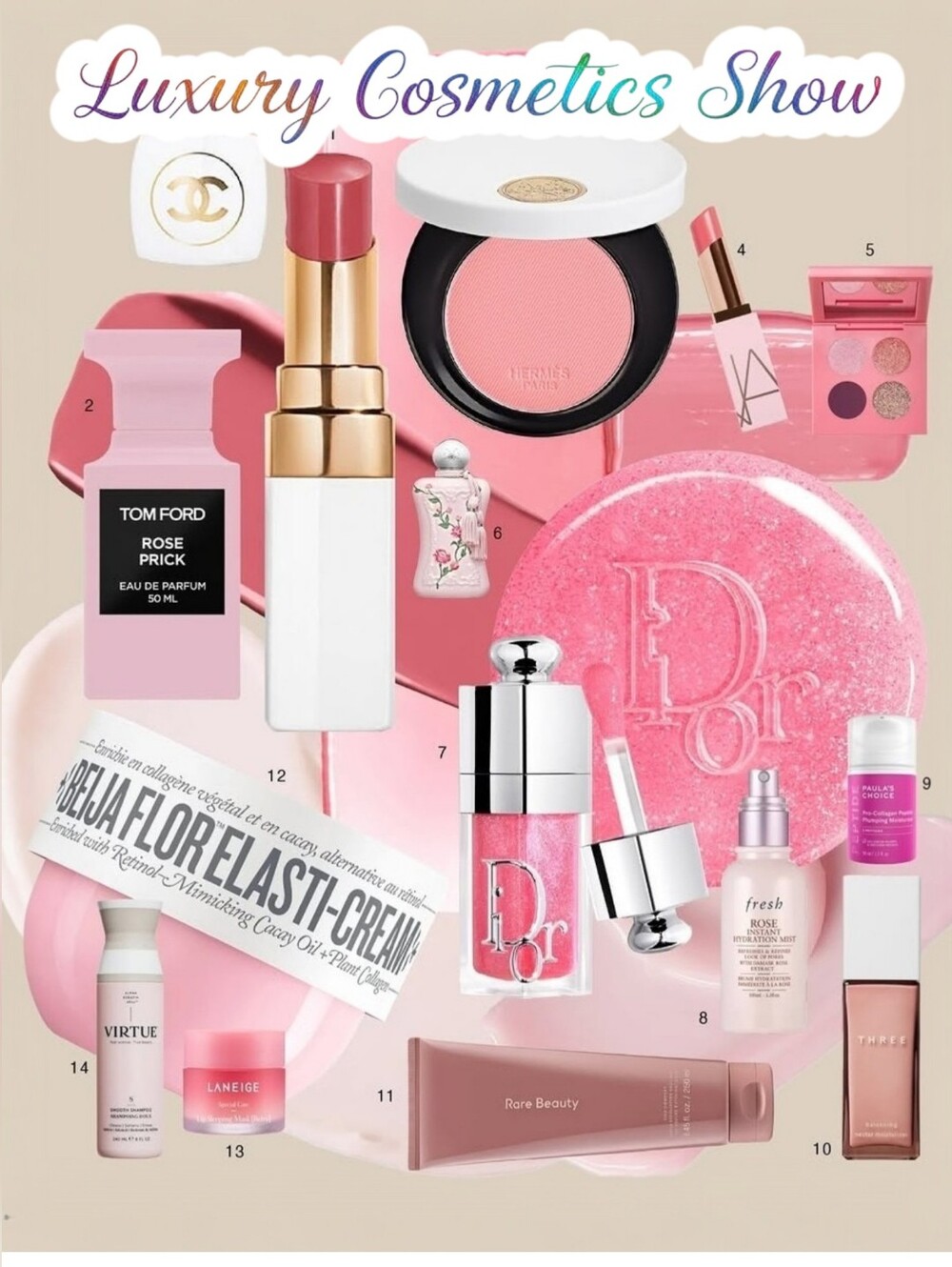 Luxury Makeup Show Bobbi Brown, Dior, YSL, Tom Ford, Charlotte Tilbury Jo Malone